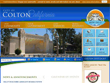 Tablet Screenshot of ci.colton.ca.us